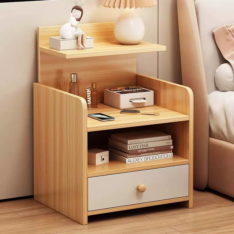 床头柜家用书柜书架客厅展示柜简约收纳柜子储物柜卧室床边置物架