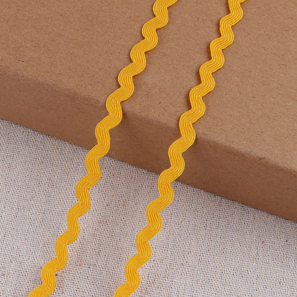 Cinta de polipropileno en S de 5mm, embalaje de regalo, cinta ondulada de color para el hogar, cinta de borde curvo al por mayor