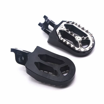 Off-road motorcycle modified CNC pedal cast steel aluminum alloy parts pedal for CRF250L/CRF300L (Motorcycle pedals) - black