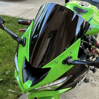 Suitable for Kawasaki Zx6R 09-23 Zx10R 08-10 Modified Motorcycle Front Windshield Windscreen