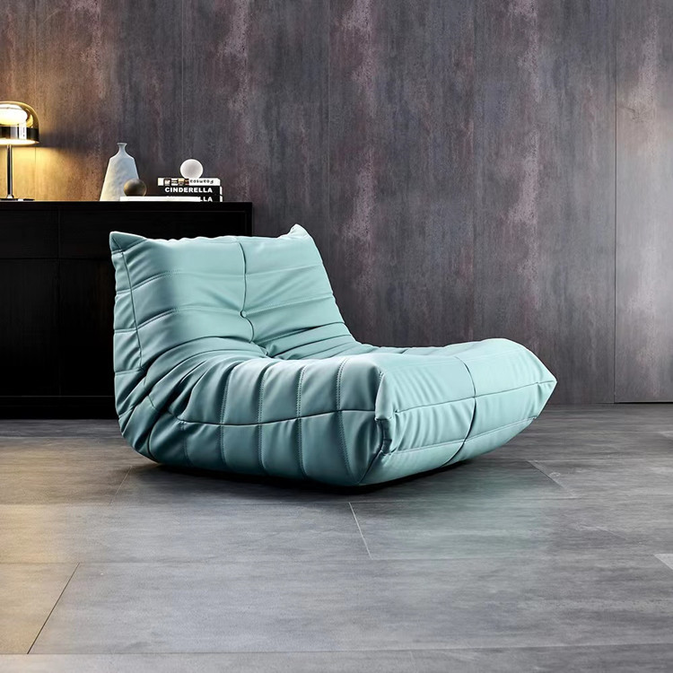 Sofá perezoso togo oruga puede acostarse y dormir soltero y doble sala de estar balcón suelo silla de descanso red tatami rojo