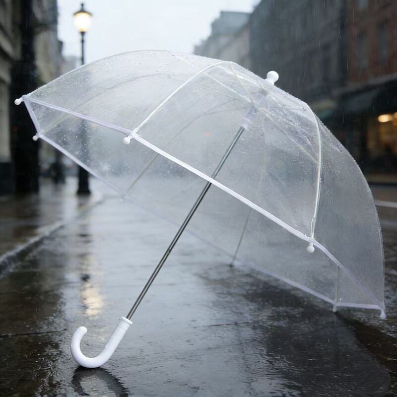 2-5 Years Old Bubble Umbrella Kindergarten Baby Umbrella Cartoon Safety Children's Transparent Umbrella Straight Umbrella Wholesale Manufacturer