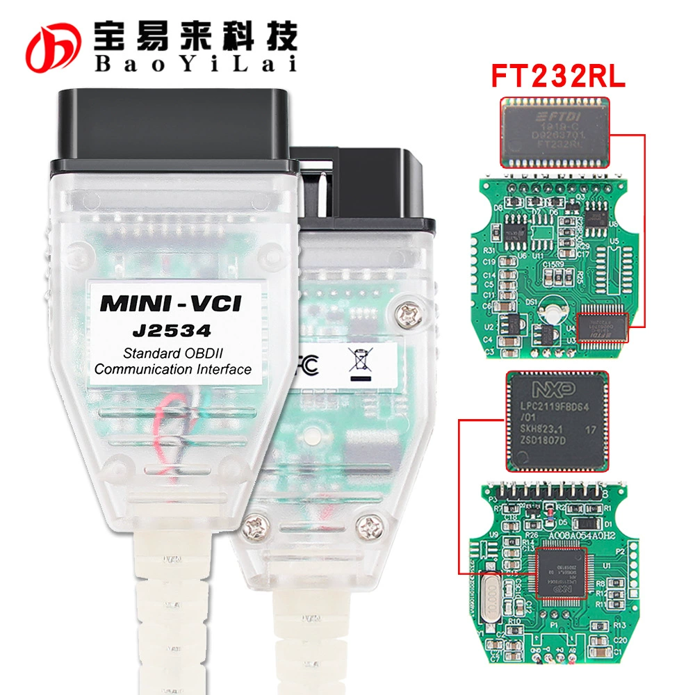 Мини VCI V18.00.008 FT232RL RQ Techstream J2534 Диагностика Toyota