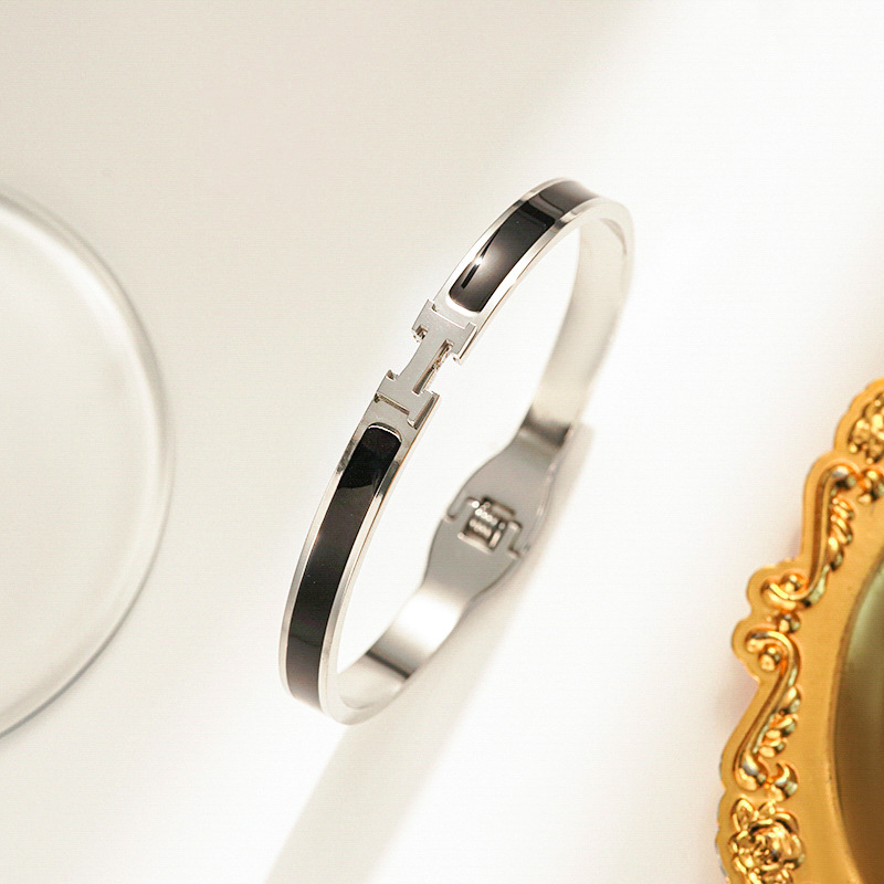 Steel black bracelet