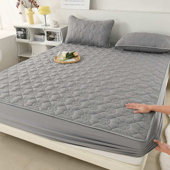 Quilted Waterproof Mattress Protector Sheet, Double/200–220 cm, Pillowcase Option, Soft