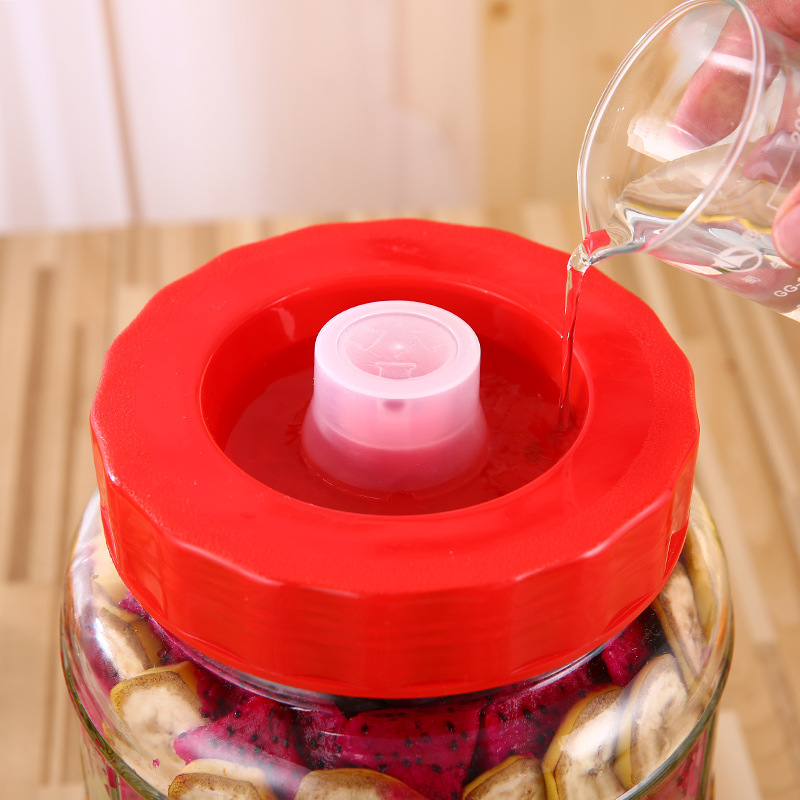 批发无铅玻璃泡酒瓶自动排气泡菜坛子酱菜罐酿葡萄酒瓶水果酵素桶