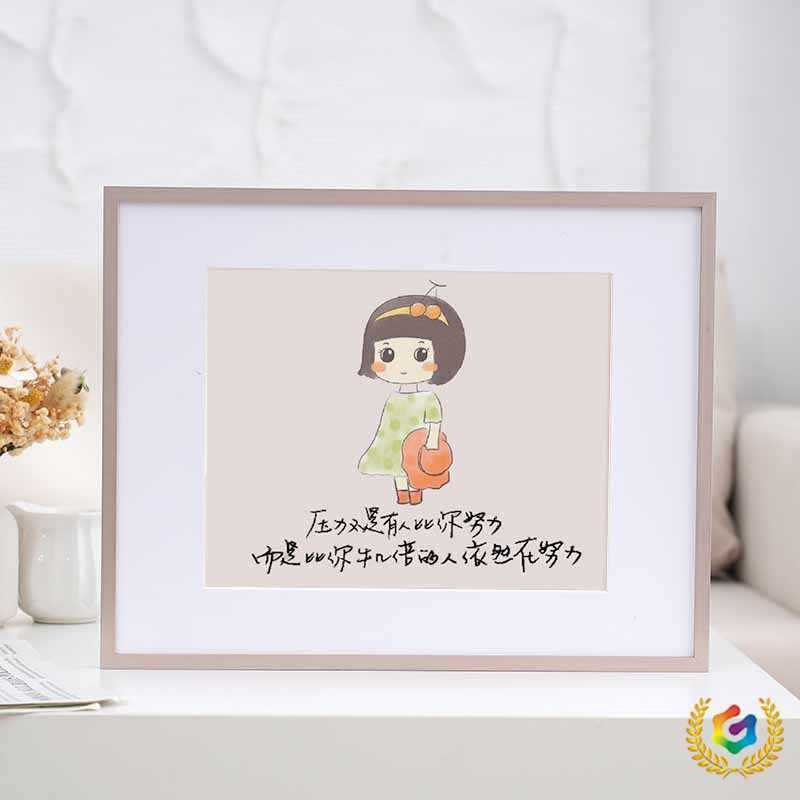 Thin-Edged Electroplated Aluminum Alloy Picture Frame Puzzle Frame 16inch 24inch Large Picture Frame Wall-Mounted Elevator Poster Mounting Outer Frame