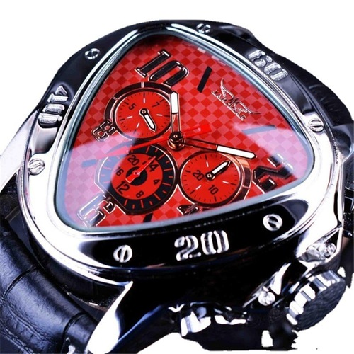 Cross-border European and American men's triangle watches, fashionable and casual three-eye six-needle fully automatic mechanical watches wholesale