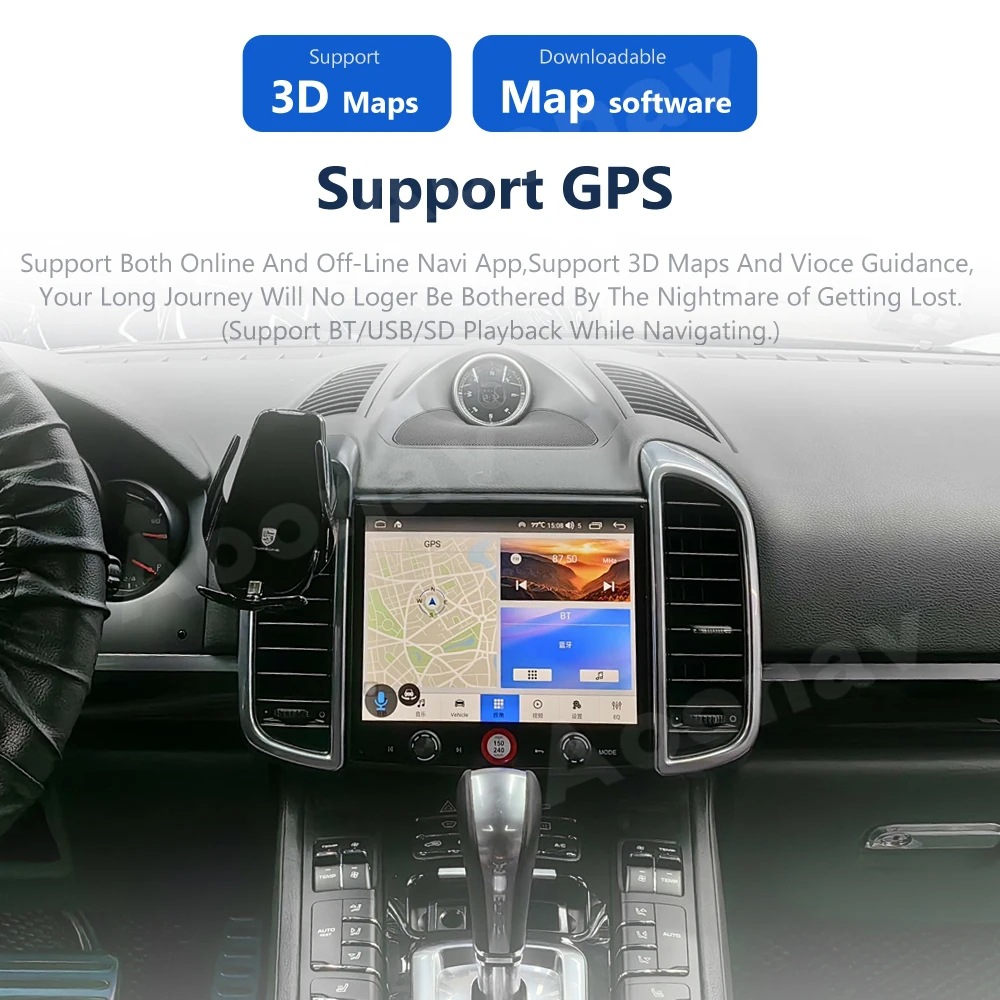 Suitable for Porsche Cayenne Original Car Style 2010-2017 Navigation Modified Car Wireless Carplay