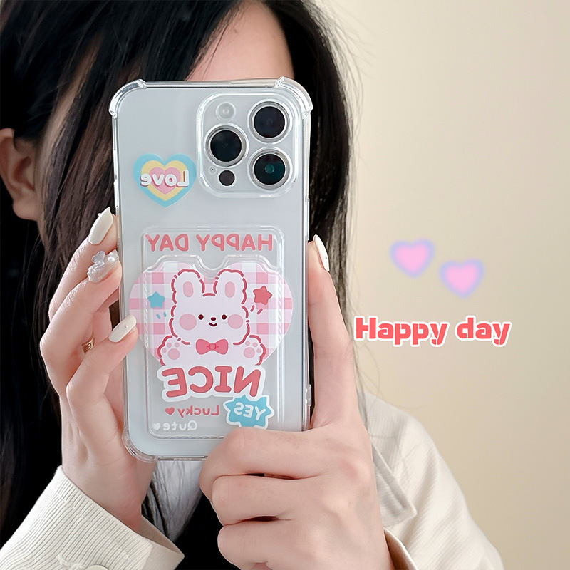 Zhitai iPhone Case 14Pro Card Case for Apple 15 Rabbit 13Promax Cartoon 12 Protective Case Zhitai iPhone Case 14Pro Card Case for Apple 15 Rabbit 13Promax Cartoon 12 Protective Case