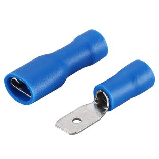 Baomain 3\/16\U201C Blue Female\/Male Insulated Spade Wire C