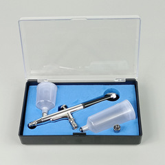131 double-action external adjustment airbrush 0.3mm caliber double material pot 20ml/40ml equipped with art painting airbrush