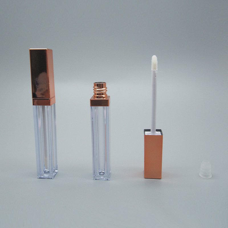 5011 로즈 골드 캡 투명 병 립글로스 튜브