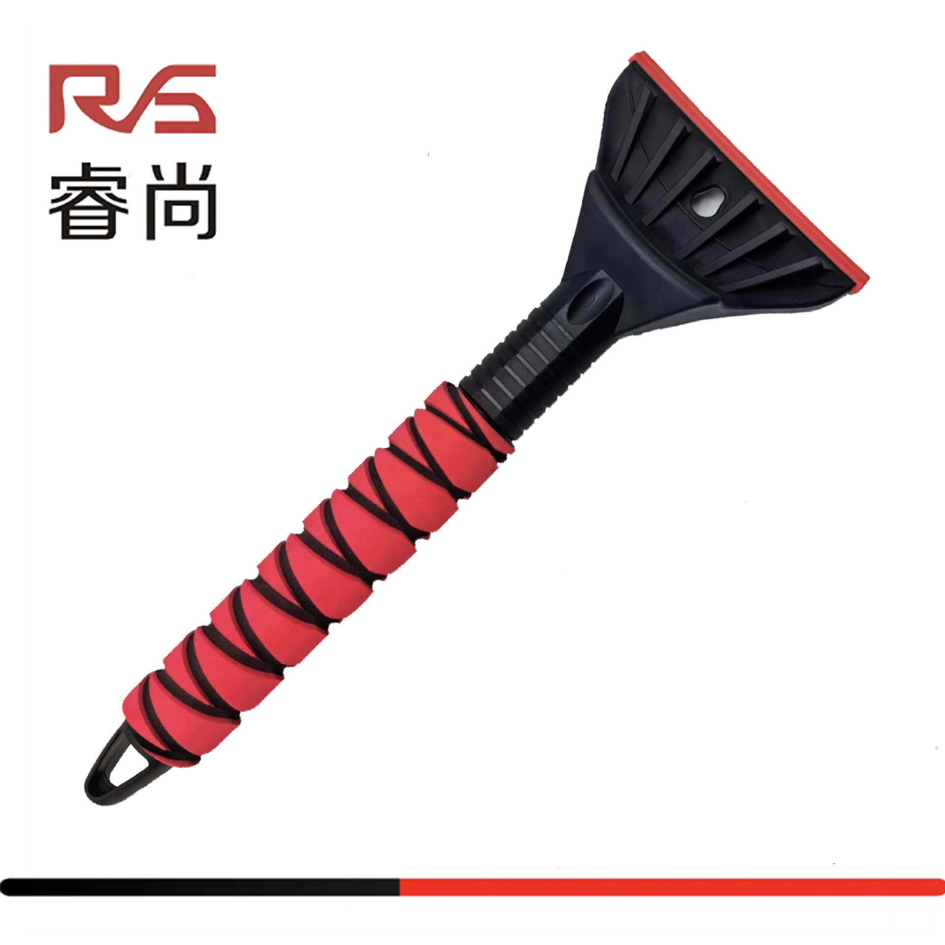 Cabeza de pala de goma suave de dos colores rojo