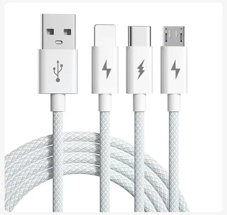 66w超急速充電三データケーブルは、携帯電話の汎用三合一充電ケーブルをサポートしてプレゼントを印刷します|undefined