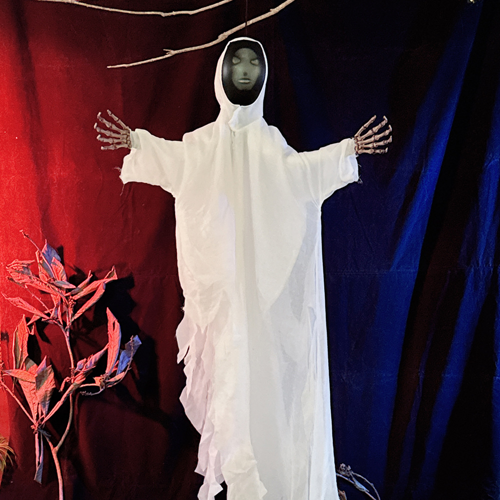 Halloween transfronterizo, fantasmas colgantes, sonido activado por voz, decoración a gran escala, habitación fantasma colgante, casa embrujada, decoración de fiesta, juguete complicado image 4