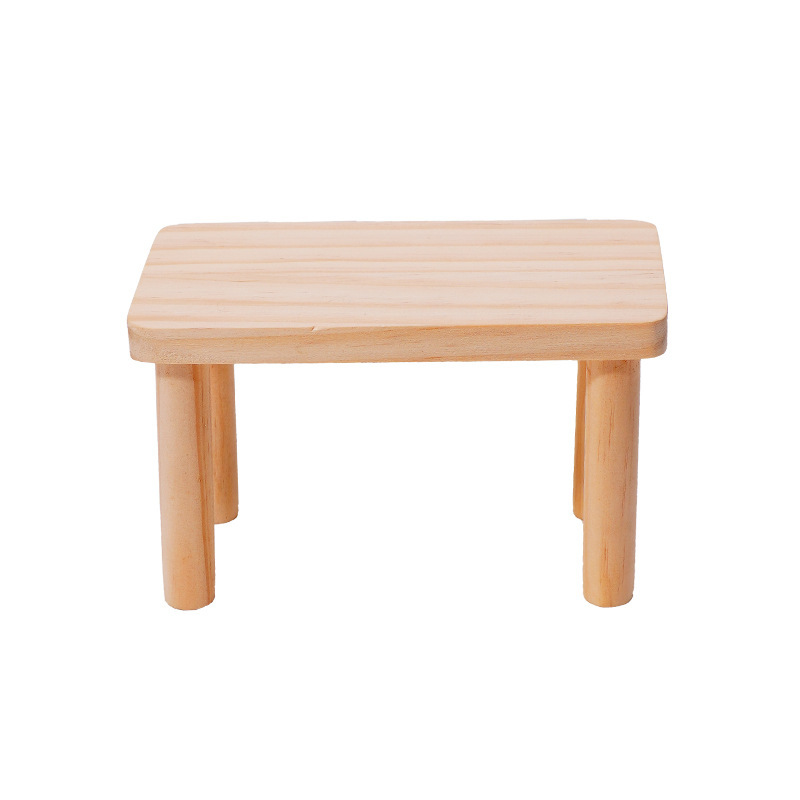 Plataforma de hámster mesa de madera maciza oso de oro multifuncional engrosamiento y anti-mordedura juguetes suministros de paisajismo suministros de cabello directo de fábrica