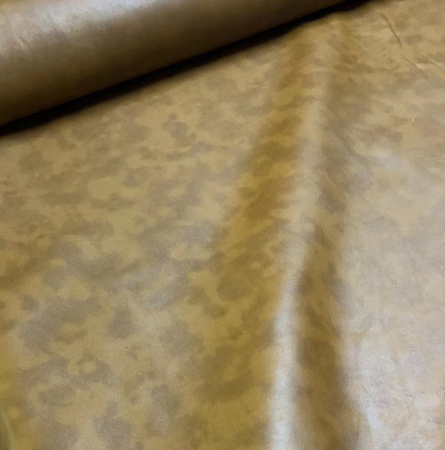 现货荔枝纹云彩牛皮头层真皮皮料时尚服装箱包皮革面料