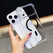 适用iPhone17promax亚克力磁吸手机壳苹果17Air透明16 15 保护套