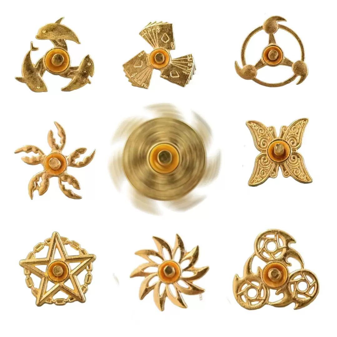 新款合金指尖陀螺减压玩具Hand Spinner手指陀螺工厂批发地摊玩具