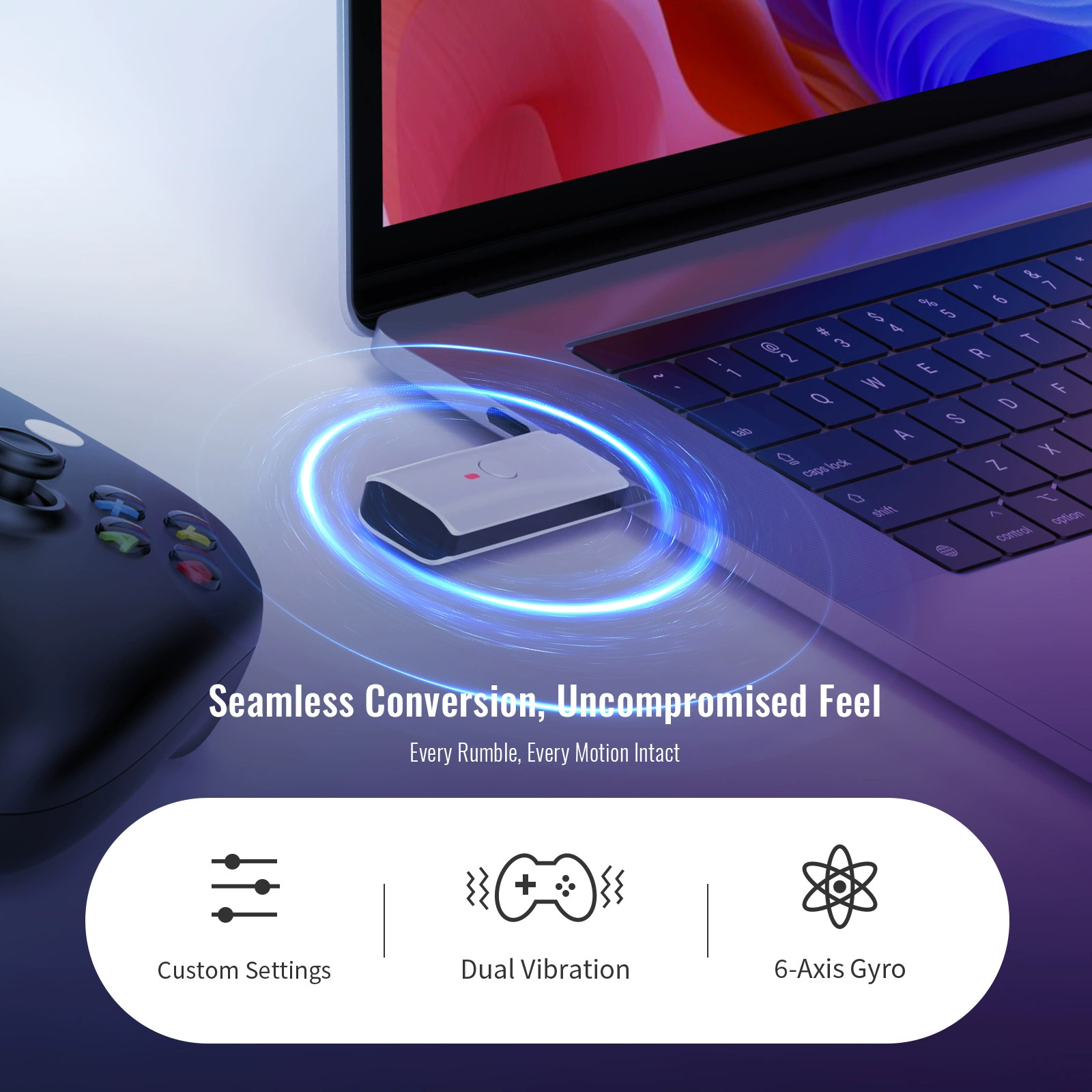 Преобразователь контроллера JYS для PS5, Bluetooth-адаптер для PS5, подключение проводное/Bluetooth к PS4/SWITCH/PC