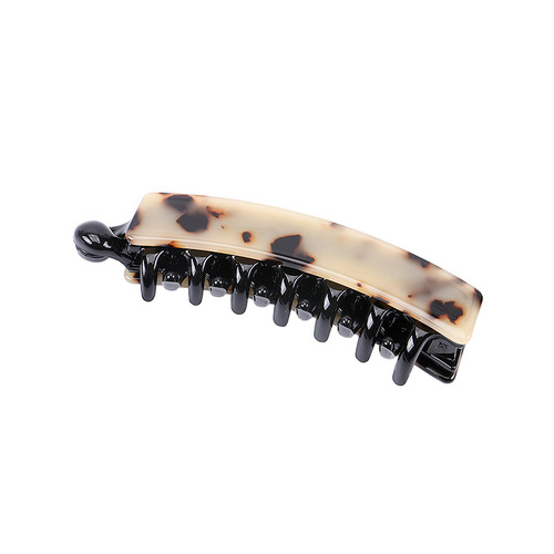 Korean Fashion Retro Acetate Leopard Print Hair Clip Hair Accessory Headband Simple New Ponytail Braid Clip Banana Clip Vertical Clip