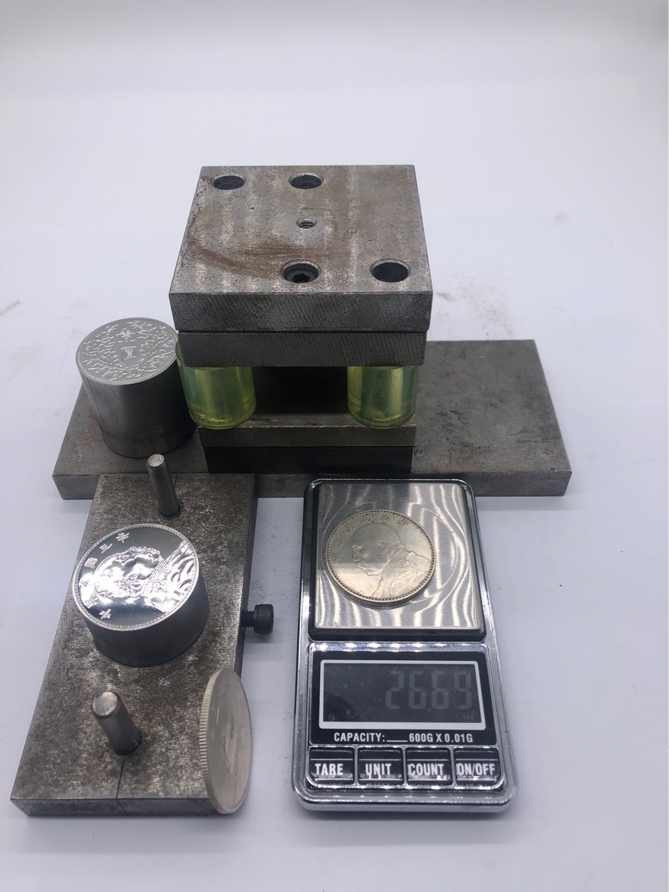 文石首饰厂复原大头模具一比一复原古银币古金币模具设计研发精工
