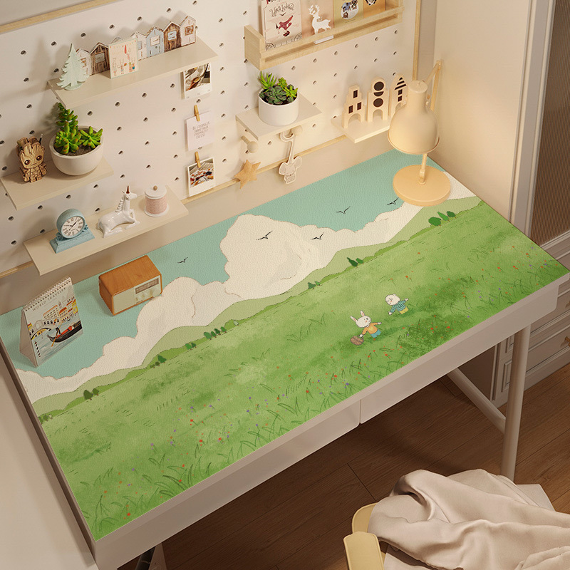 Desk Mat Waterproof and Wipeable Computer Desk Desktop Protection Mat Kidsren's Study Special Desk Mat Desk Student