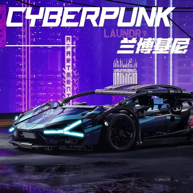 Лего, Lamborghini, конструктор, гоночная машина, модель автомобиля, игрушка, панк-стиль, дистанционное управление