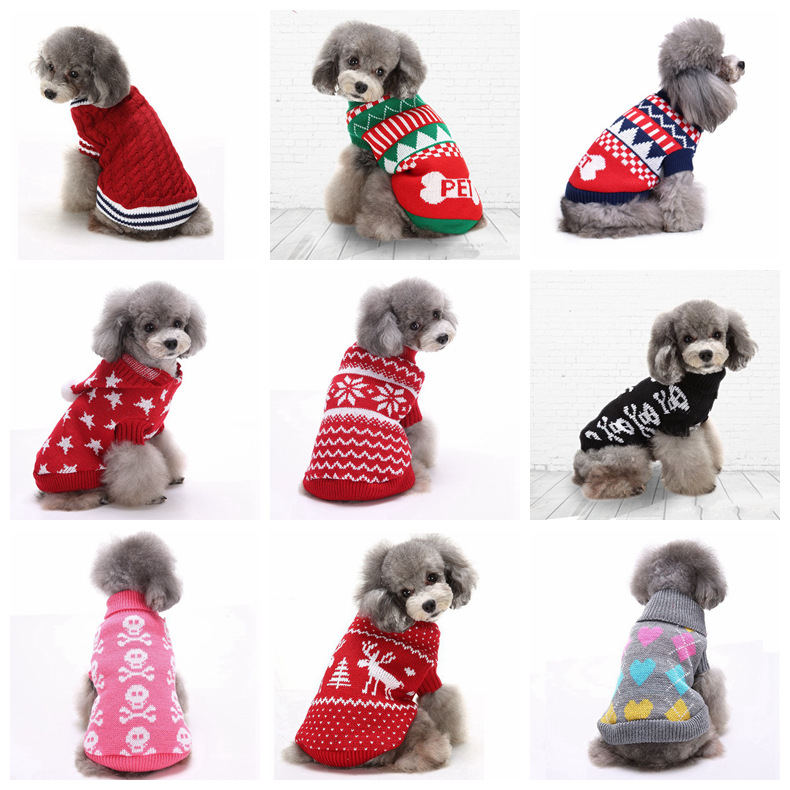 Christmas Halloween Pet Clothes Teddy Bear Clothes Autumn Winter Dog Clothes Autumn Winter Pet Sweater