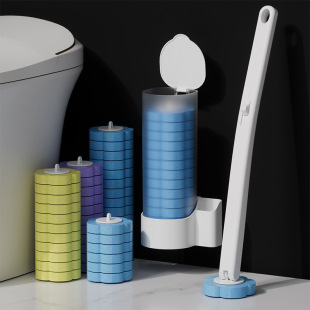 Disposable Toilet Brush Set Bathroom Long Handle Household Cleaning Set Wall-mounted Throwable Toilet Brush