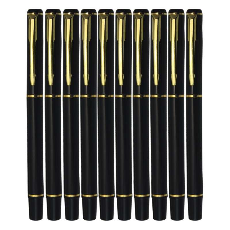 Business Gifts, Gel Pens, Advertising Metal Pens, Customized Logo Laser Marking and Engraving, Black Ballpoint Pens, Signature Pens