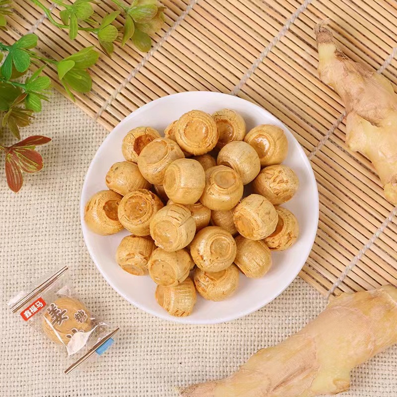 鑫福马姜汁糖硬糖姜糖整箱批发糖原马大大厂家山东特产糖老式黑糖