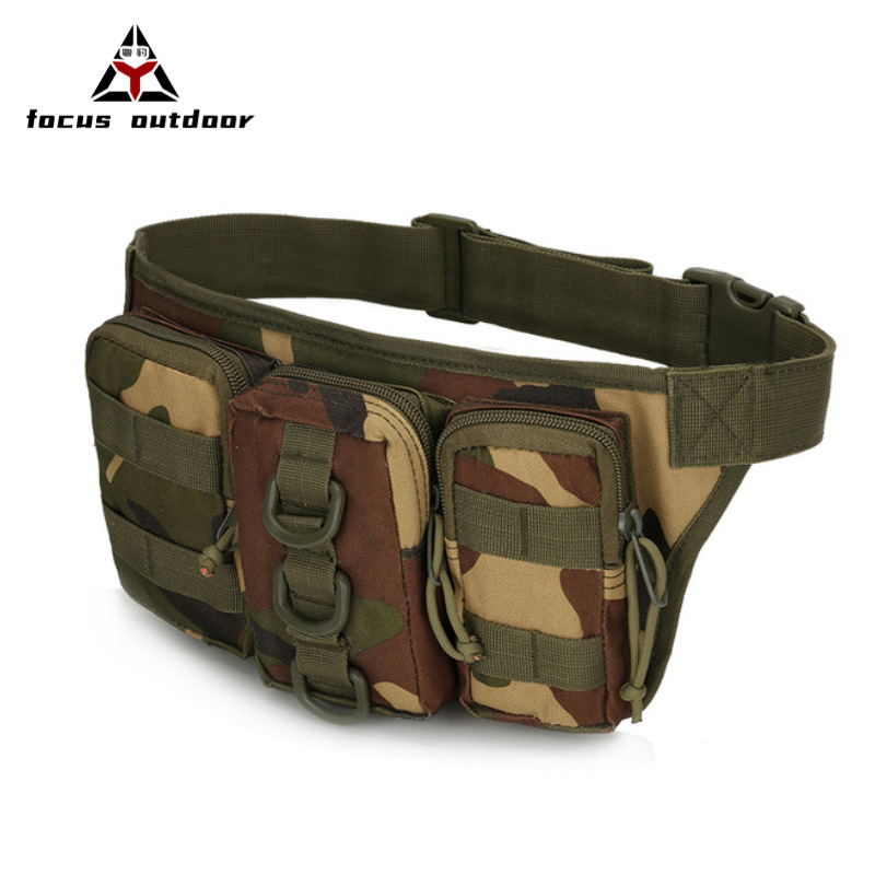 Bolsa de Cintura Táctica Multifuncional para Pesca, Estilo Militar, para Actividades al Aire Libre, Ligera, Impermeable, para Hombre