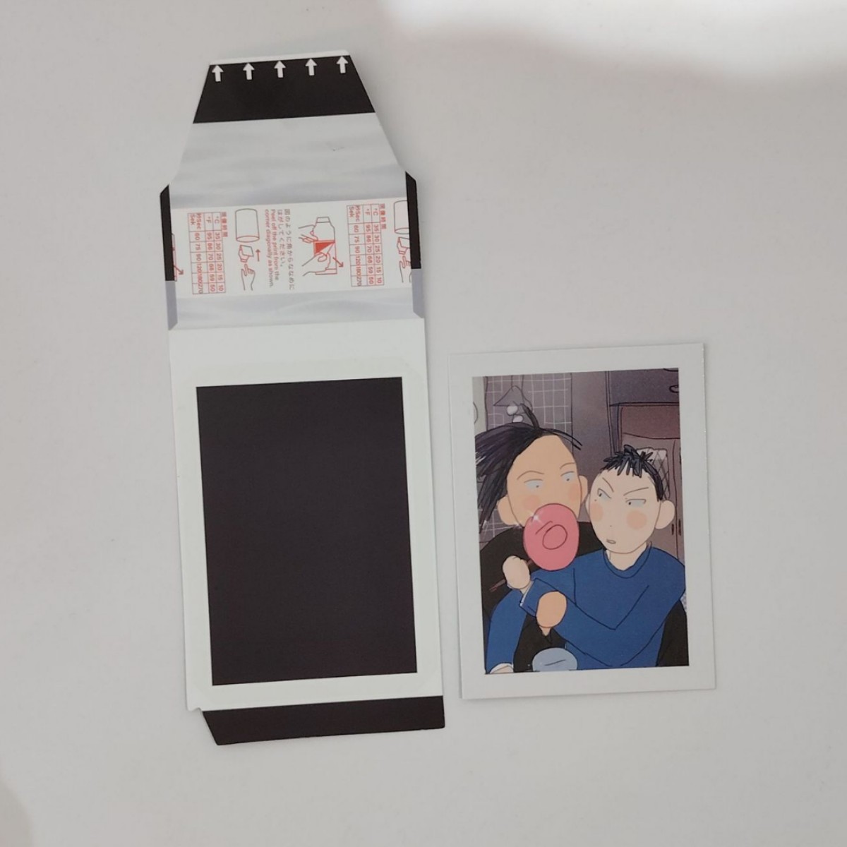 Tear-open Polaroid custom star anime merchandise support tear-and-play 3-inch small cards custom-made from images analog instant film