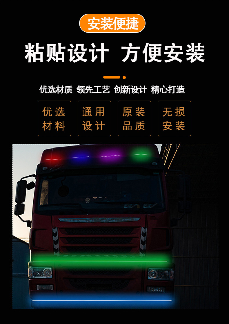 Source factory truck 12V24V colorful running horse streamer lamp decorative lamp atmosphere lamp magic color ranger lamp net lamp