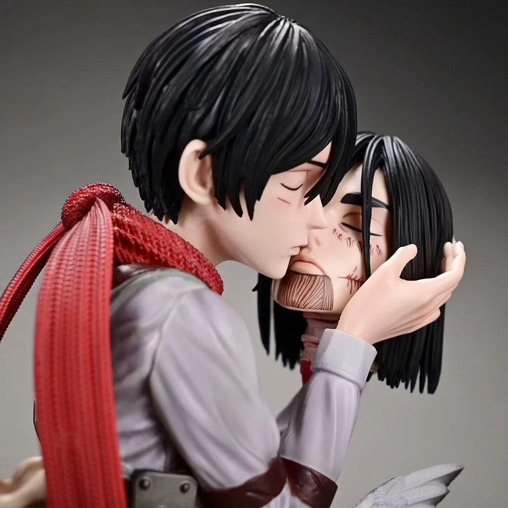 Daimo Attack on Titan Mikasa Eren Death Kiss Фигурка Аниме Периферийная модель Орнамент
