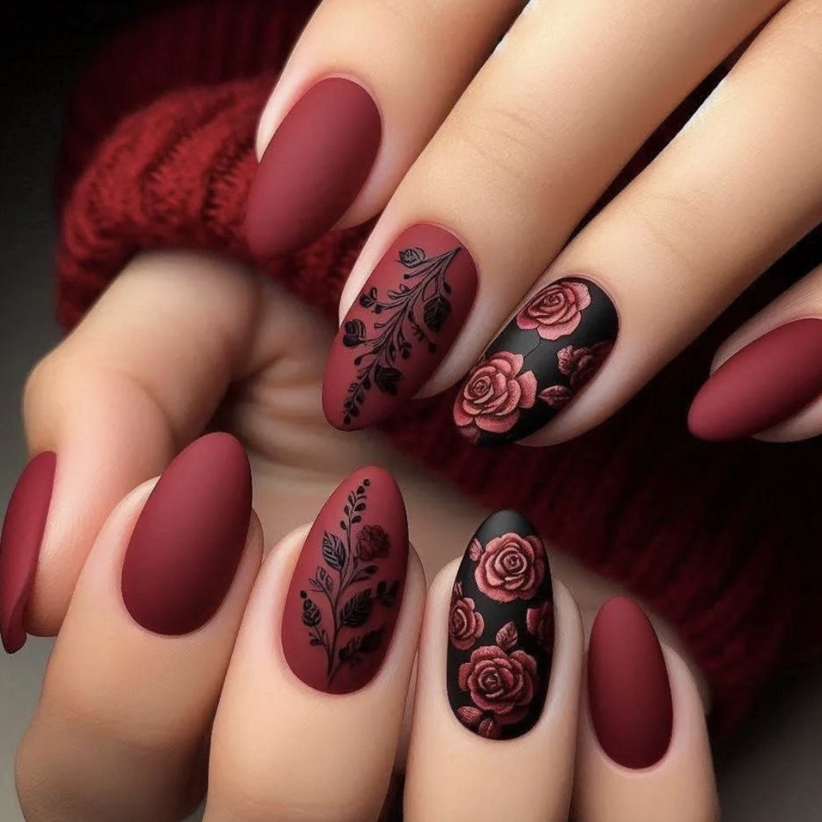 20g Weight Rose Plastic Press-on Nails