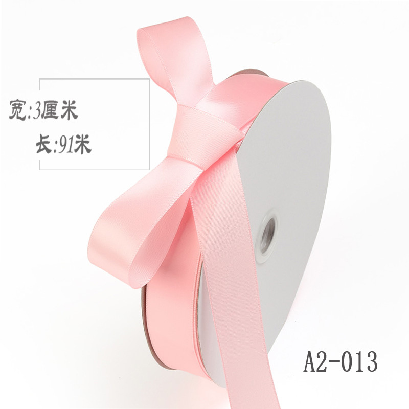 3cm cinta de poliéster arco diy cinta boda fresco ramo de la torta caja de regalo embalaje ropa accesorios color cinta de seda