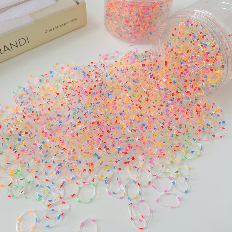 Banda de goma para niños, niñas, bebés, adornos de cabello para niños pequeños, anillo de cabello elástico, banda de goma desechable