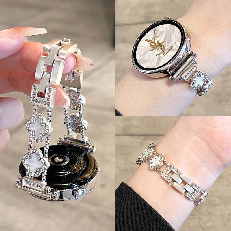 Suitable for Huawei Watch Gt56 Watch Strap New Four-Leaf Clover Watch Watch5Pro Women's Watch Series Suitable for Huawei Watch Gt56 Watch Strap New Four-Leaf Clover Watch Watch5Pro Women's Watch Series