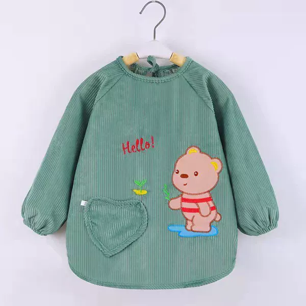 Cute, green, with little bears