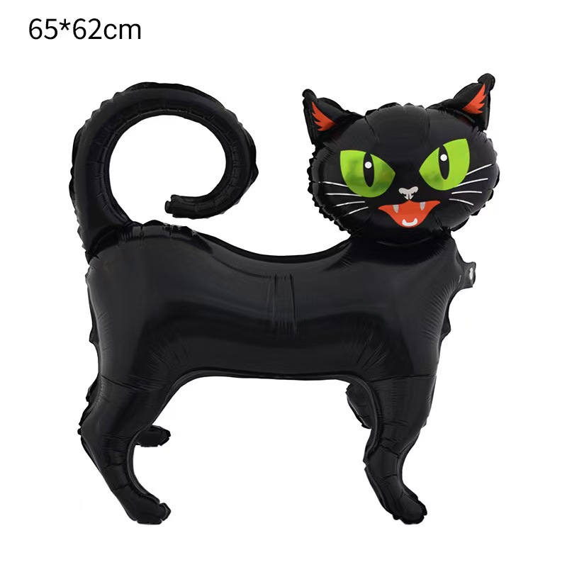 2025 nuevo estilo Halloween estilo globo tarjeta grande 2.5 m esqueleto calabaza murciélago bruja momia esqueleto