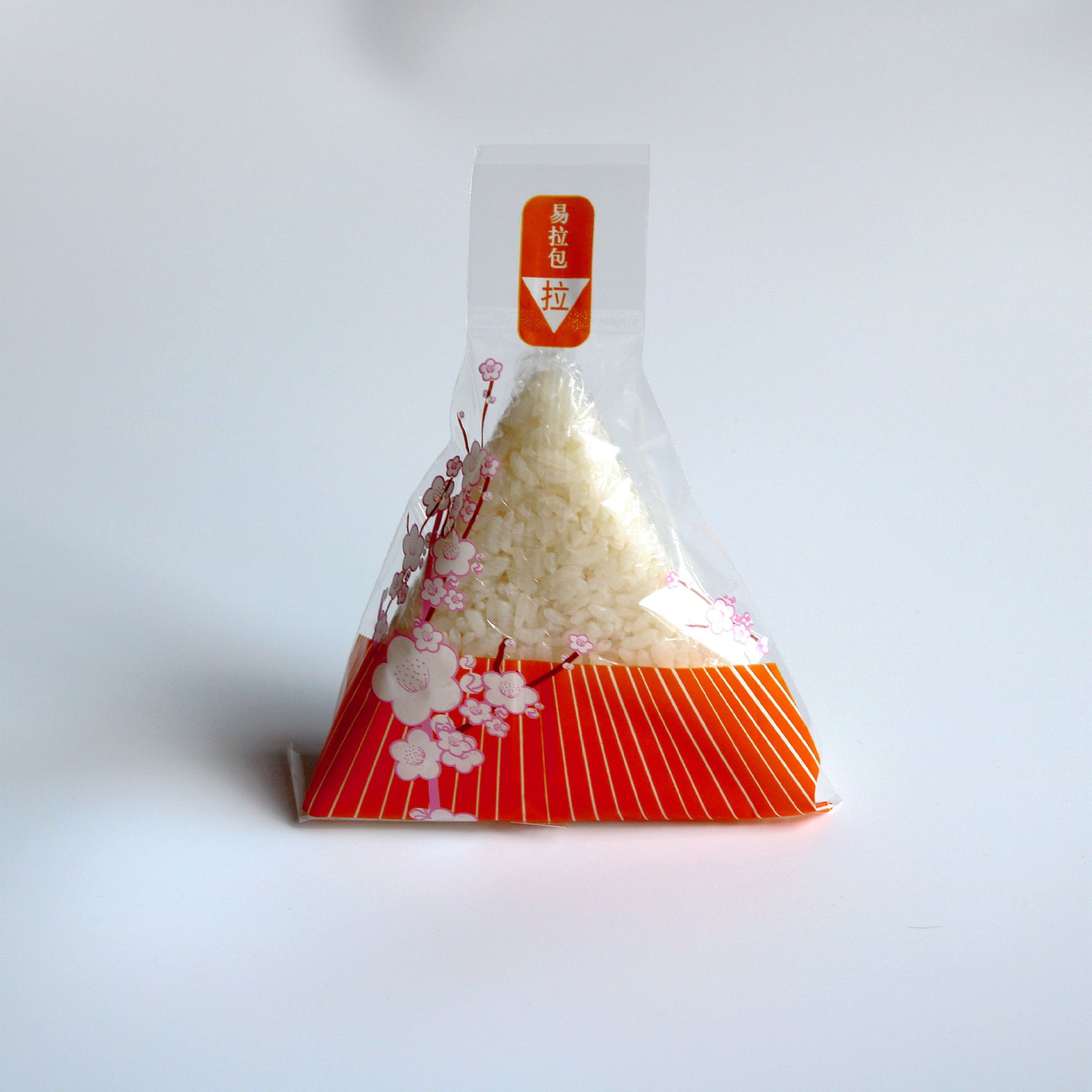 梅花三角饭团袋（橙色）
