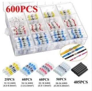 320 / 350 / 400 / 500 / 600 / 800 / 860pcs anillo de soldadura sellado conector de alambre de contracción térmica acoplamiento image 10