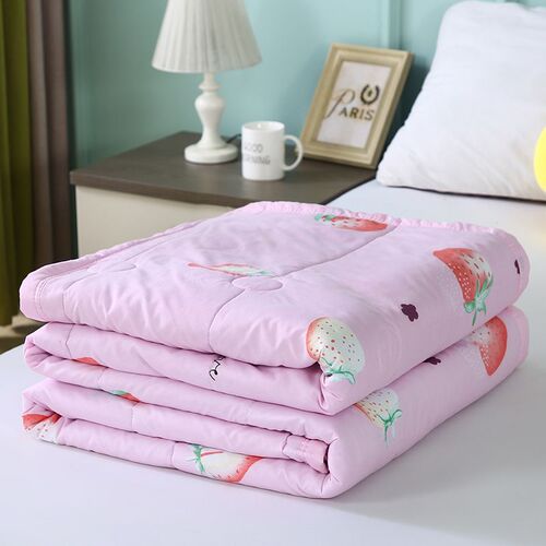 Summer Cool Quilt Washed Cotton Air Conditioned Quilt Summer Thin Quilt Machine Washable Double Summer Quilt Summer Single Quilt Student Dormitory