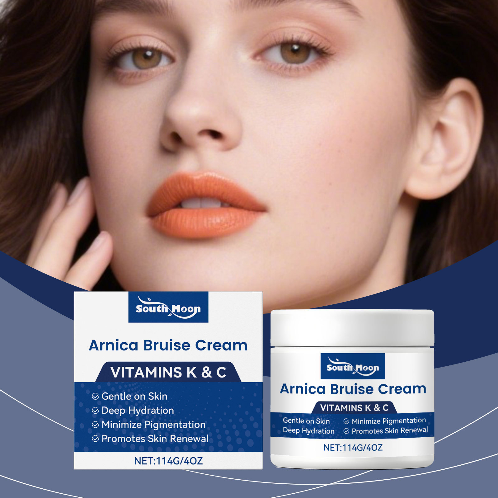 South Moon Radiant Care Cream Mildly Moisturizing, Locking in Moisture, Elastic and Smooth Skin, Daily Moisturizing Cream