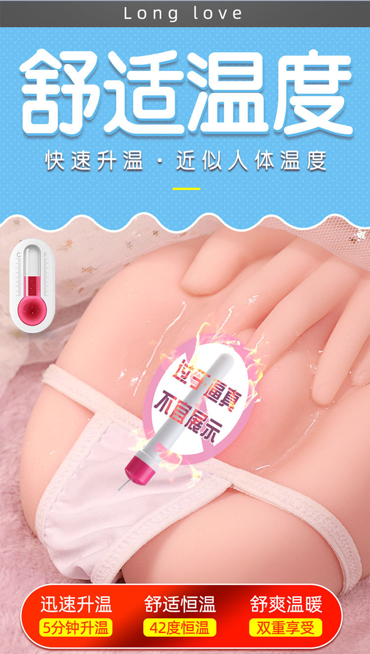 Jiuai Inverted Mold Male Masturbator with Vaginal and Buttocks Design, TPE, Manual Use — detail image 4