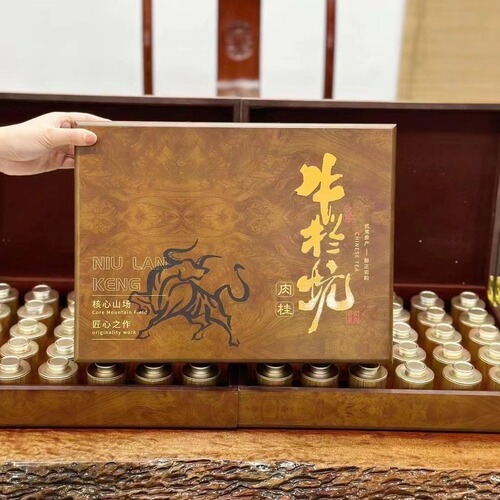 Wuyi Mountain Rock Tea Ma Tou Rock Rou Gui Tea Leaf Gift Box Ni Lan Keng Rou Gui Tea Leaf Tea Gift Box Handover Gift Box