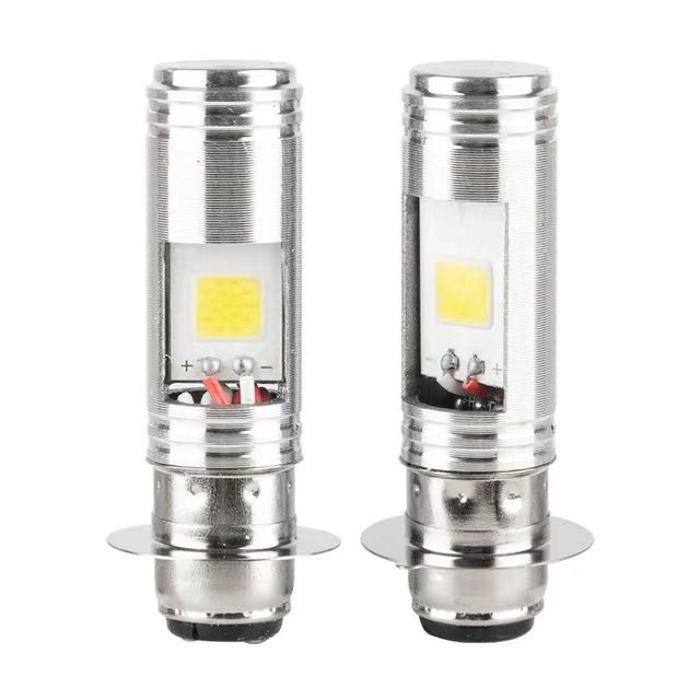 Tcyato Ultra-Bright Motorcycle Led Headlight with Strong Light, Three-Claw H4-8 Design, Dual-Claw Built-In High and Low Beam for Electric Vehicles